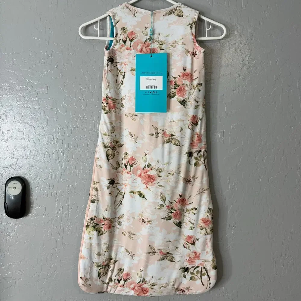 Posh Peanut Sleep Sack, Vintage Pink Rose, 6-18M 1.0 TOG
